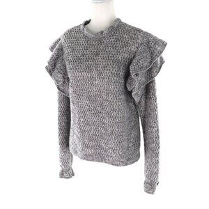 Broadway 38 Wool‎ Sweater Women's XS Gray Twee Boho Bohemian Feminine Night Out